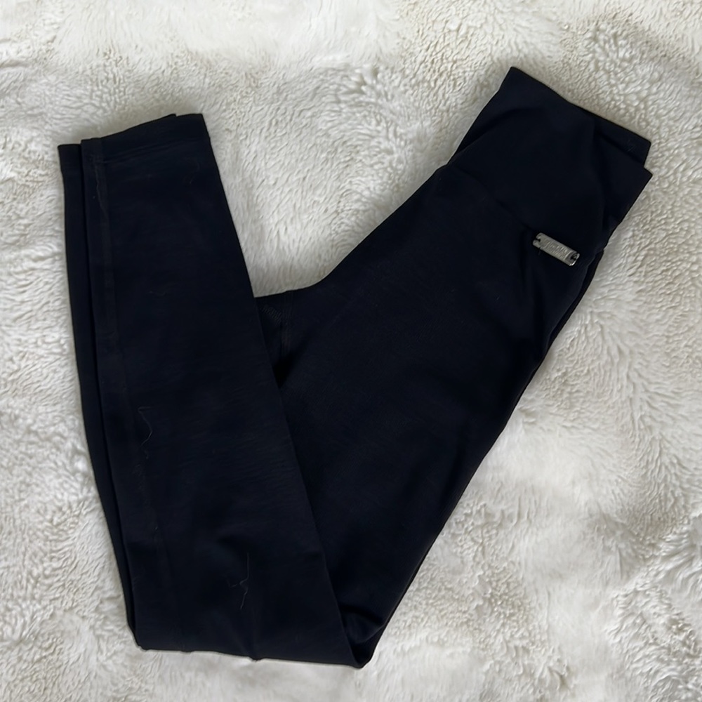 Bombshell Rib Lounge Legging, Small, Black
